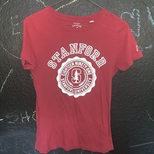 Red Stanford form fitting shirt